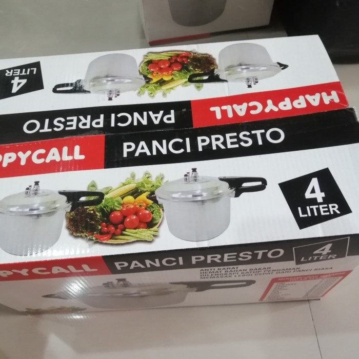 Presto 4 Liter Happy Call/Panci Presto 4 Liter Bahan Alumunium Tebal