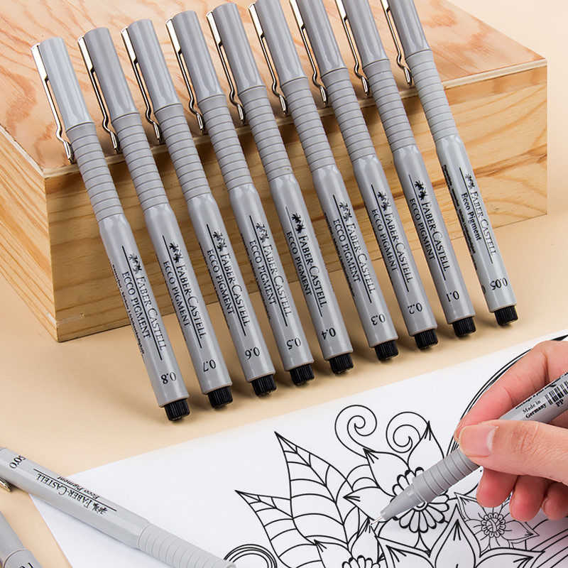 

Faber-Castell Micron Pen Fine Point Black Pens Drawing Sketching Markers for Sketching School Art Supplies for Artist Marker