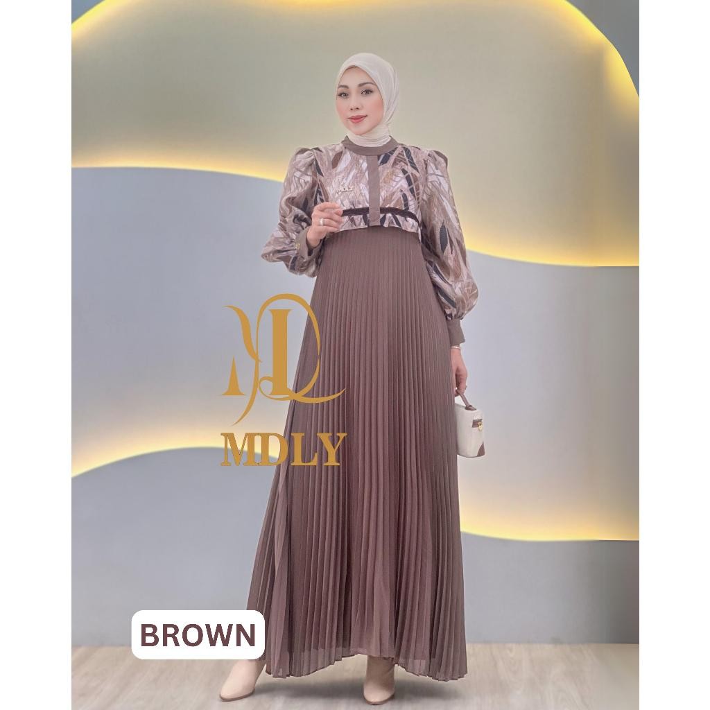 Sanova Dress By MDLY - Gamis MDLY Terbaru Ori Dress Muslim Gamis MDLY Gamis Dress Premium Gamis Mura