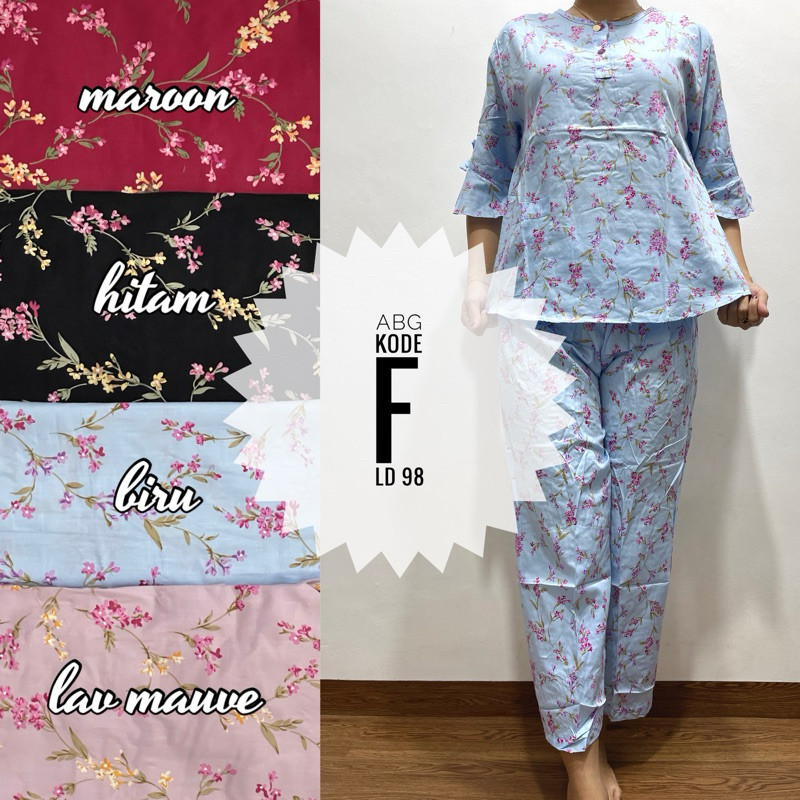 NANTARSHOP Piyama CP Terompet ABG Katun Jepang Sabata Alvin