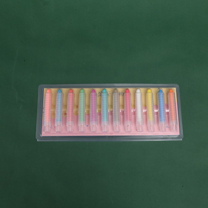 

12 Pcs Water Based Chalk / Kapur Papan Tulis Anak Tanpa Debu Warna - BLISTER