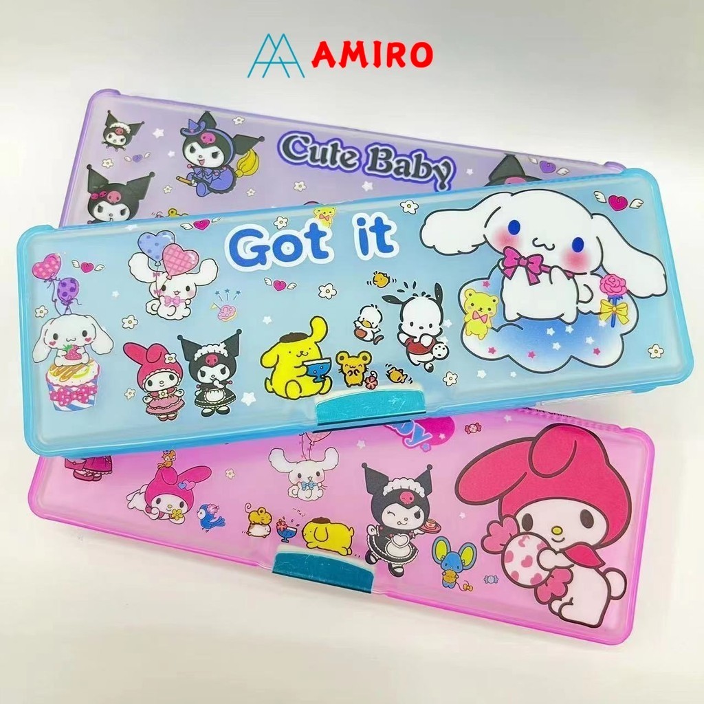 

Kotak Pensil Magnet Karakter 2 Sisi / Tempat Pensil Magnet Karakter Dengan Rautan Mini / Pensil Case Sanrio Kuromi Melody