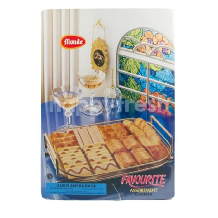 

Monde favourite assortment cookies 575gr kaleng/tin