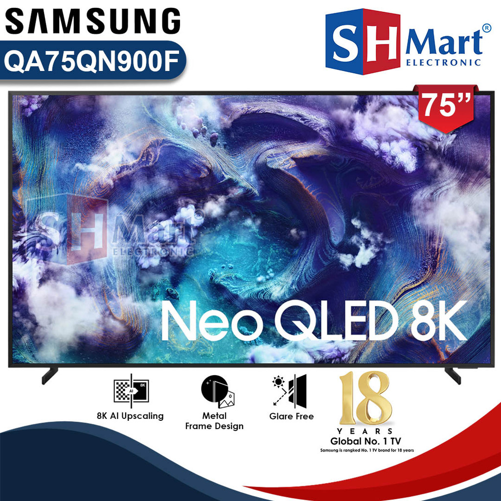 Samsung Neo Qled Tv 75 Inch QN900F Miniled 8K Vision AI Smart Tv QA75QN900FKXXD / 75QN900F NEW 2025