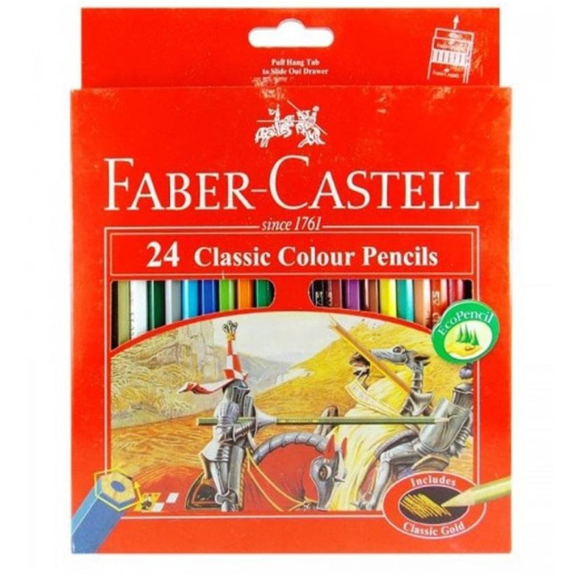 

Pensil Warna Faber Castell 24 Warna Panjang Classic