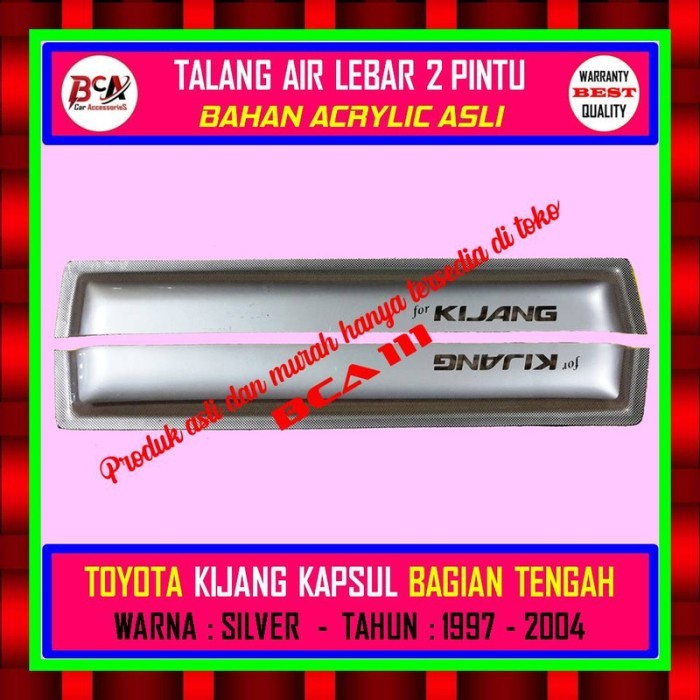 TALANG AIR (TENGAH) KIJANG KAPSUL 1997-2004 - MODEL LEBAR - SILVER