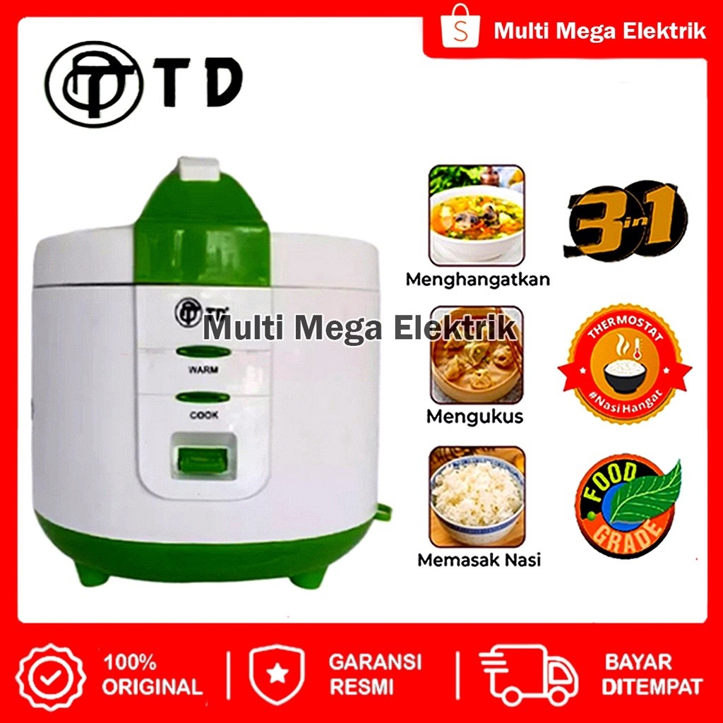 MAGIC COM TD ( 1.2 LITER ) RICE COOKER / MEJIKOM / MAGICOM / MEJIKOM KECIL / MEJICOM