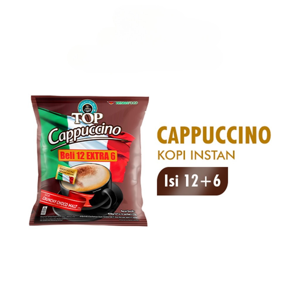 

Top Coffee Kopi Instan Cappucino Bag Isi 12 + 6 Pcs