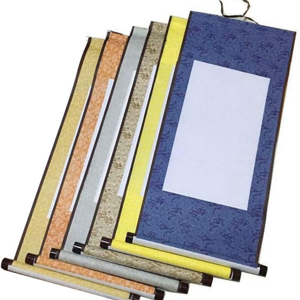 

Self Made Gifts Y Crafts Art Supplies Calligraphy Mounting Painting Scroll Blank Hanging Scroll Drawing Canvas Scrolls