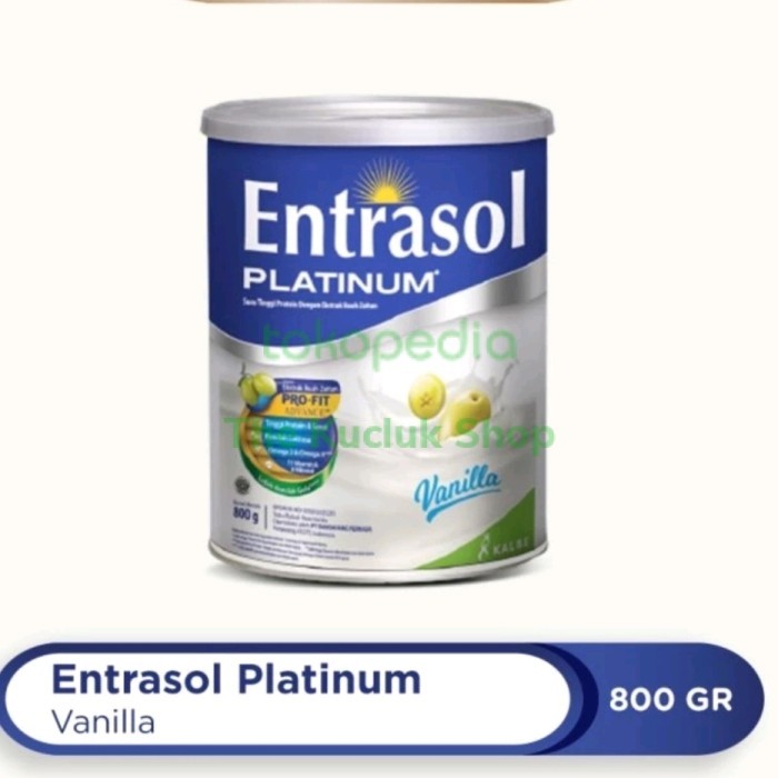 

[[PROMO]]BEST SELLER Entrasol Platinum 800gr / Susu Entrasol 800 Gram Platinum - Vanila, Varian 400 Gram