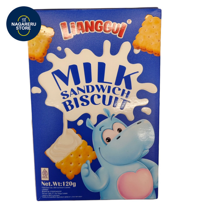 

Lianggui milk sandwich biscuit 120gr