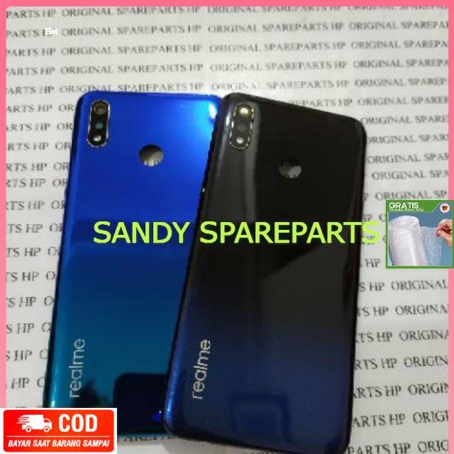 GARANSI YA BACKDOOR TUTUP BATERAI RELME 3 KOMPATIBEL READY