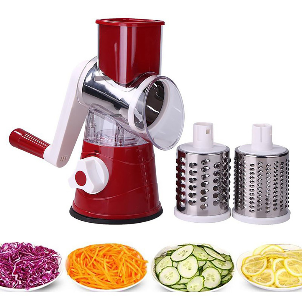

Household Multifunctional Roller Vegetable Cutter Hand Crank Kitchen Grater Cheese Peanut Cookie Chopper tools