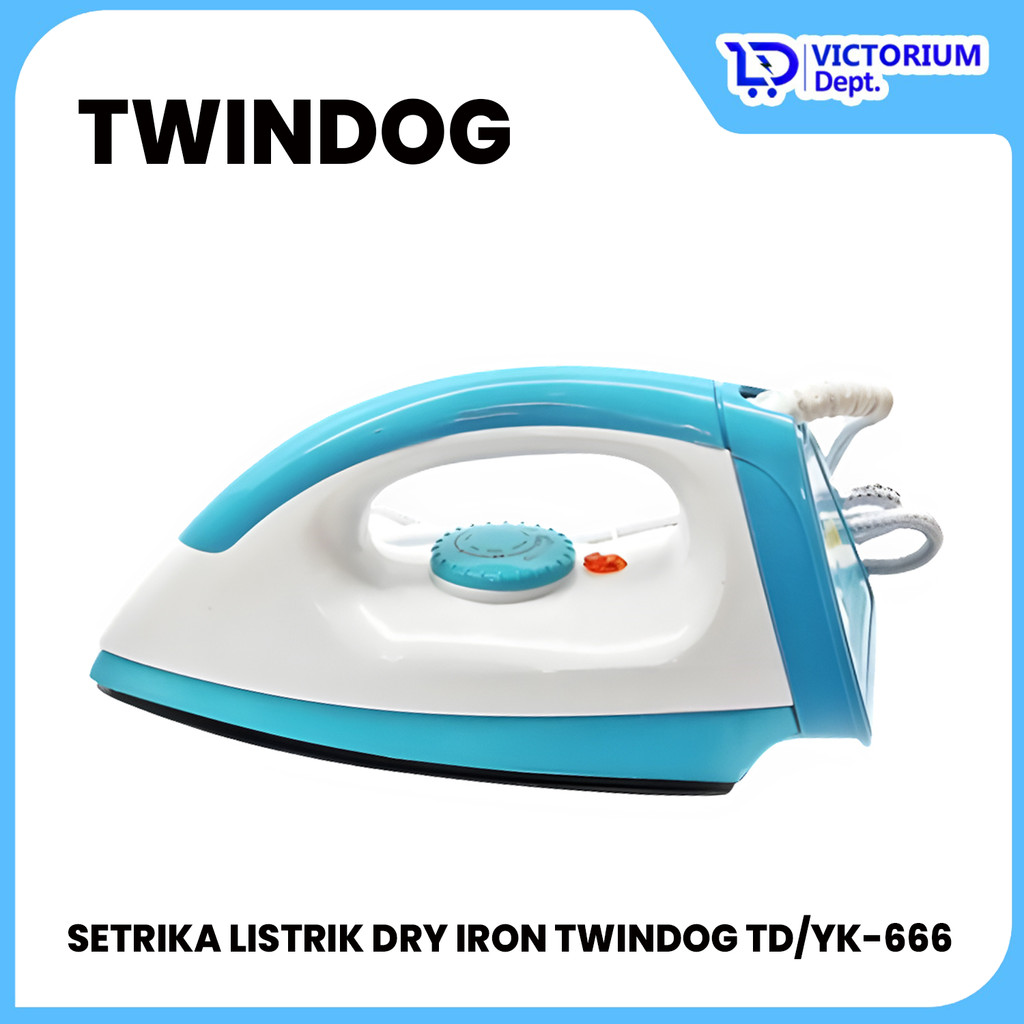 VICTORIUM - SETRIKA LISTRIK DRY IRON TWINDOG TD/YK-666