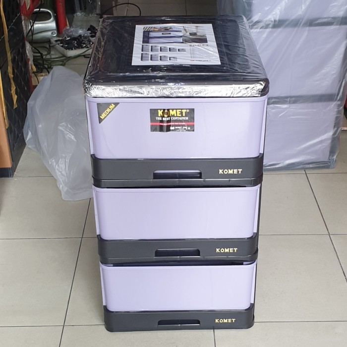 lemari plastik laci plastik komet susun 3m