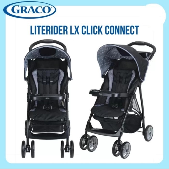 ZAHEERA - STROLLER BABY GRACO LITERIDER LX / KERETA DORONG BAYI