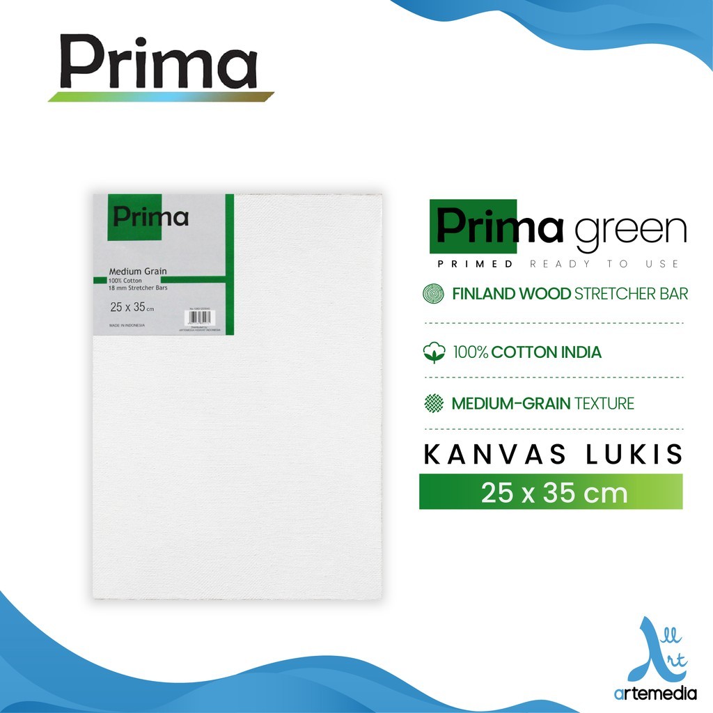 

Gramedia Surabaya - Prima Green 25x35cm Cotton Canvas