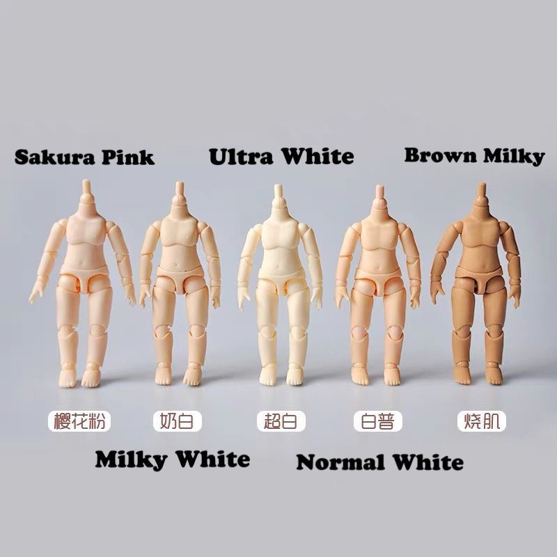RINBAOW YMY DOLL BODY MILKY WHITE & NORMAL WHITE FOR NENDOROID GSC DISTRIBUTOR RESMI YMY DOLL INDONE