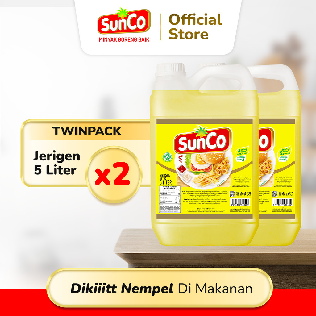 

Sunco Minyak Goreng Jerigen 5 L - Twinpack