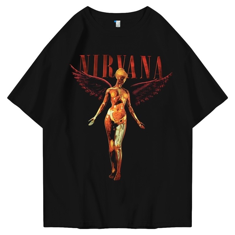 TeeZest Oversized Nirvana sayap Tshirt  | Kaos Streetwear Unisex Tee