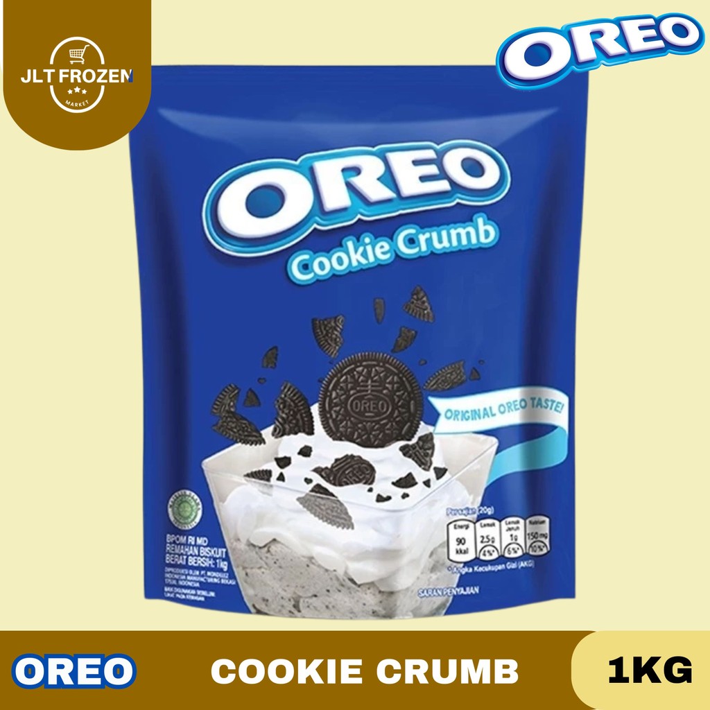 

Oreo Cookie Crumb 1Kg / Biscuit Oreo / Remukan Oreo / Oreo Original / Taburan / Topping / Oreo Bubuk