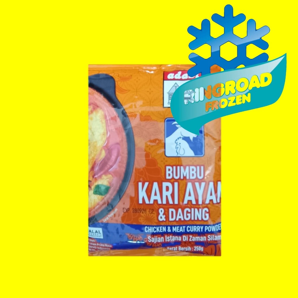 

ADABI BUMBU KARI AYAM DAN DAGING 250 GR