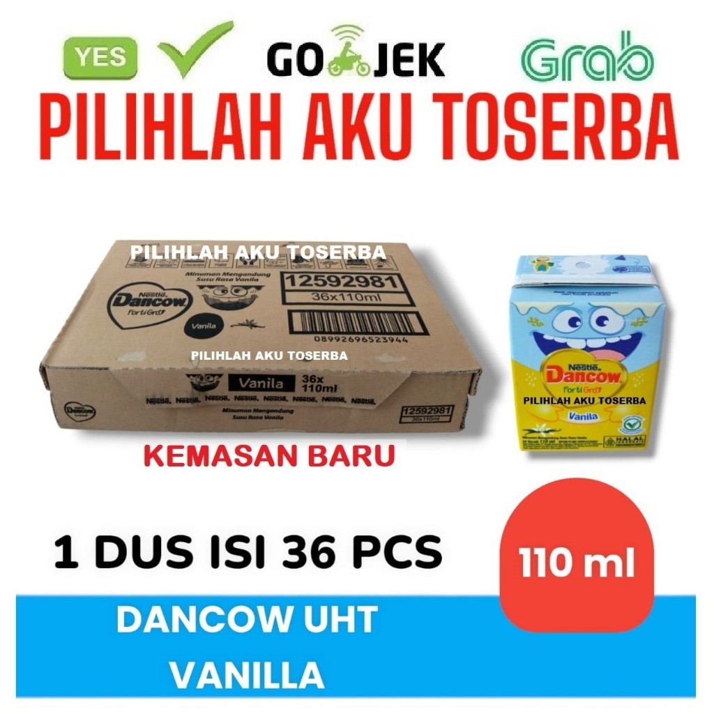 

Susu DANCOW UHT VANILA VANILLA FortiGro 110 ml (1 DUS isi 36)