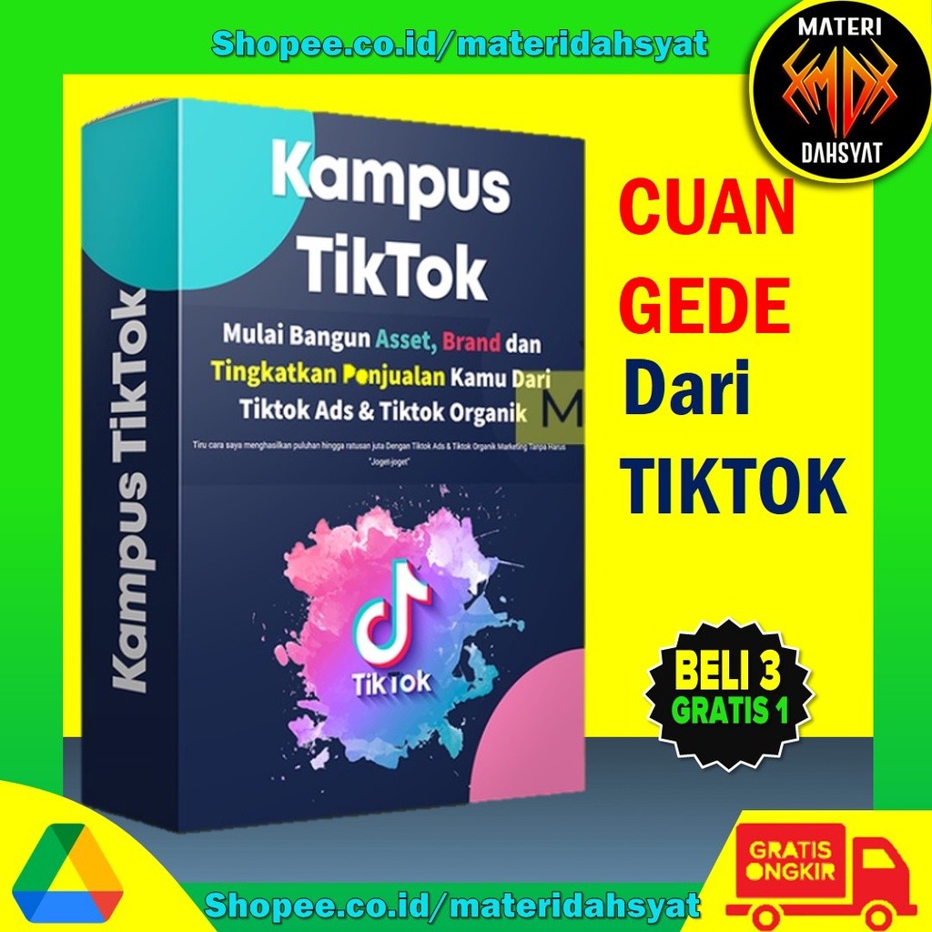 Tiktok Jadi Ladang Cuan, Bangun Aset Digital dg Strategi KAMPUS TIKTOK - Tik Tok Ads & Organik Marke