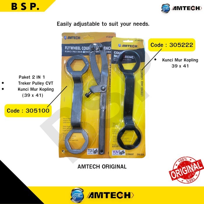 Paket Treker CVT + Kunci Kopling 39 x 41 Motor Matic PCX VARIO SCOOPY - 1.Treker+Kunci