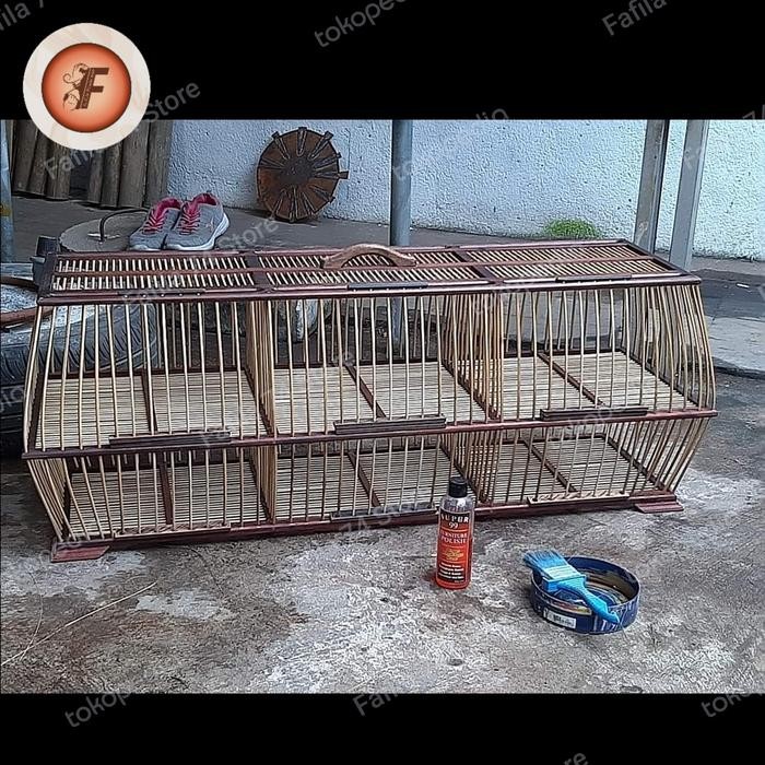 Kandang Dongdang Harta Karun 6 Pintu Kayu Ulin