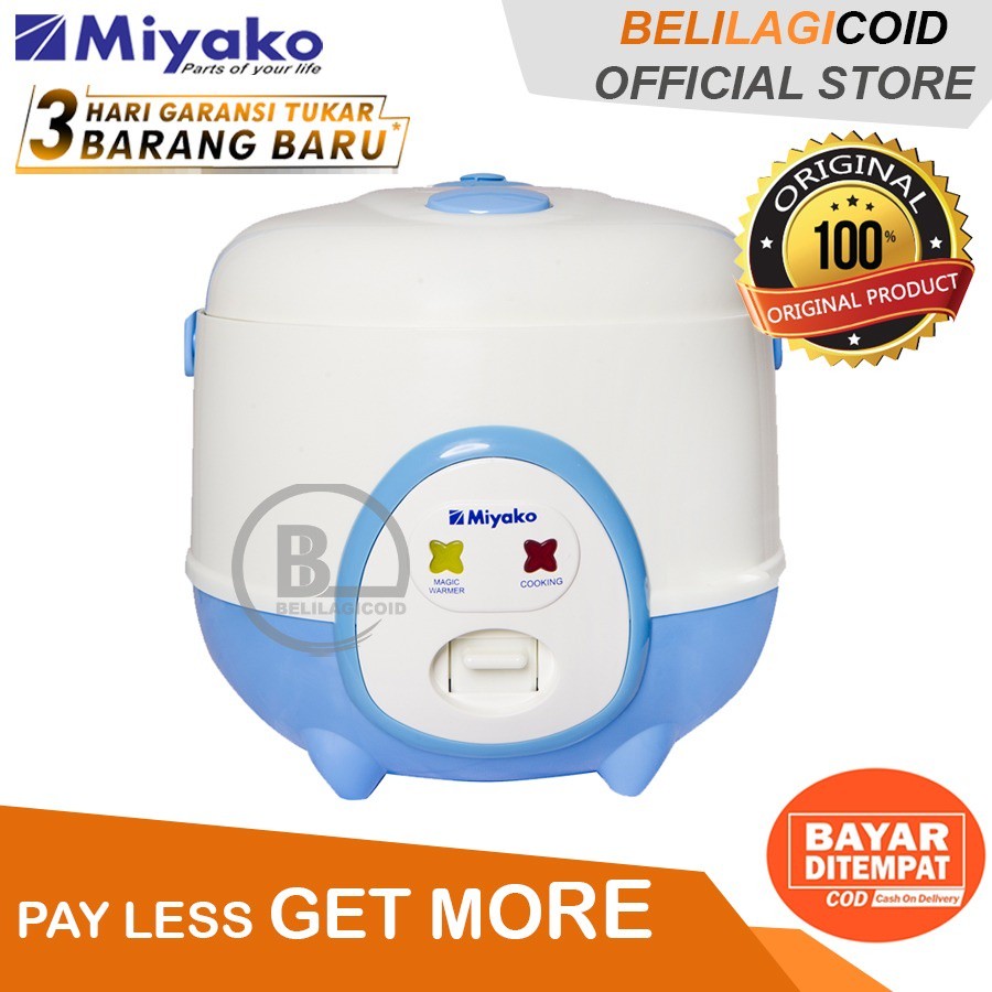 (cod) Miyako Magic Com Penanak Nasi 3 in 1 MCM 606 / Megicom Miyako ORIGINAL MCM-606 / Magic Com MIN
