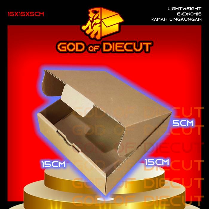 

KARDUS DIECUT 15x15x5 CM - Karton Kotak Packaging Packing Box Pizza