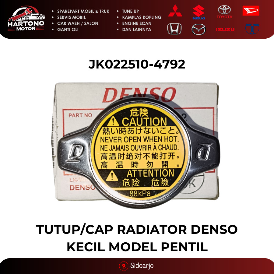 TUTUP CAP RADIATOR KCL PENTIL DENSO JK022510-4792