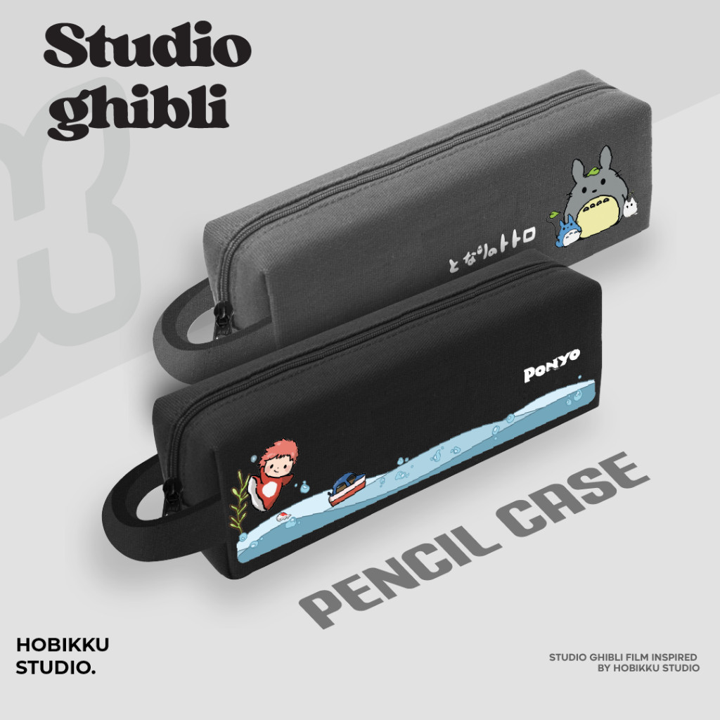 

Pencil Case Studio Ghibli Anime Tempat Pensil Pouch Dompet Tepak Ponyo Kotak Totoro Alat Tulis Organizer Terlaris