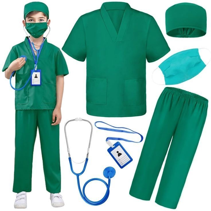 DISKON JENDRAL - BAJU PROFESI ANAK DOKTER BEDAH SERAGAM SCRUB DOKTER UNTUK ANAK SCRUB KIDS