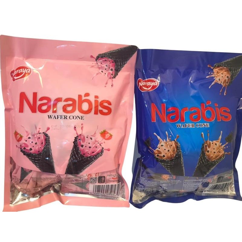 

NARAYA NARABIS WAFER CONE Strawberry Chocolate 220g