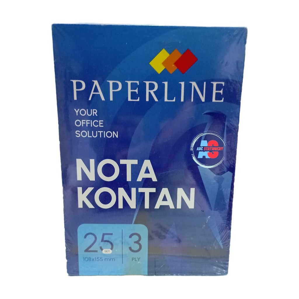 

PAPERLINE Nota Kontan kecil 3 ply NCR (kelipatan 10 buku)