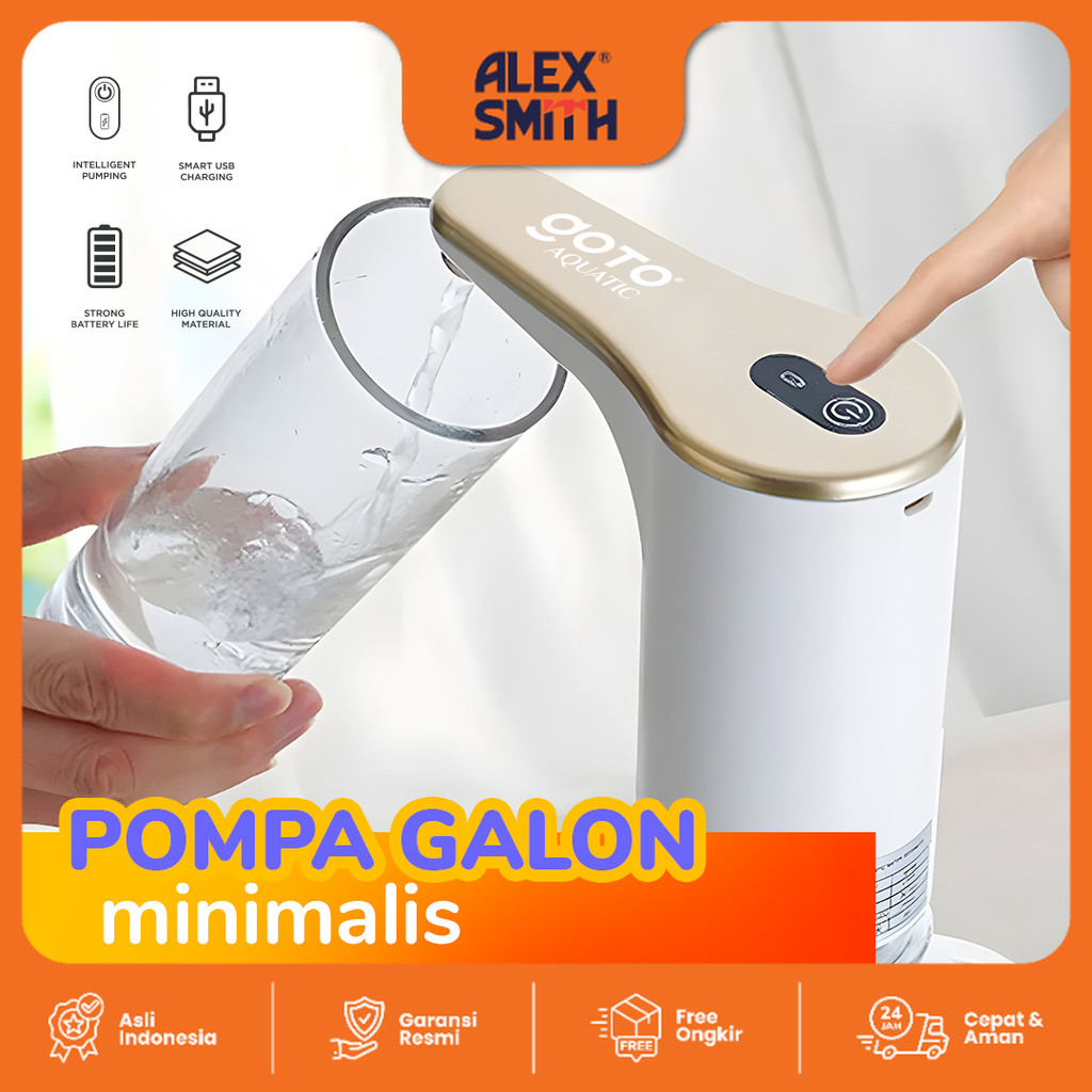 Goto Aquatic Pompa Galon Elektrik Dispenser Air Minum Pump Charge Usb