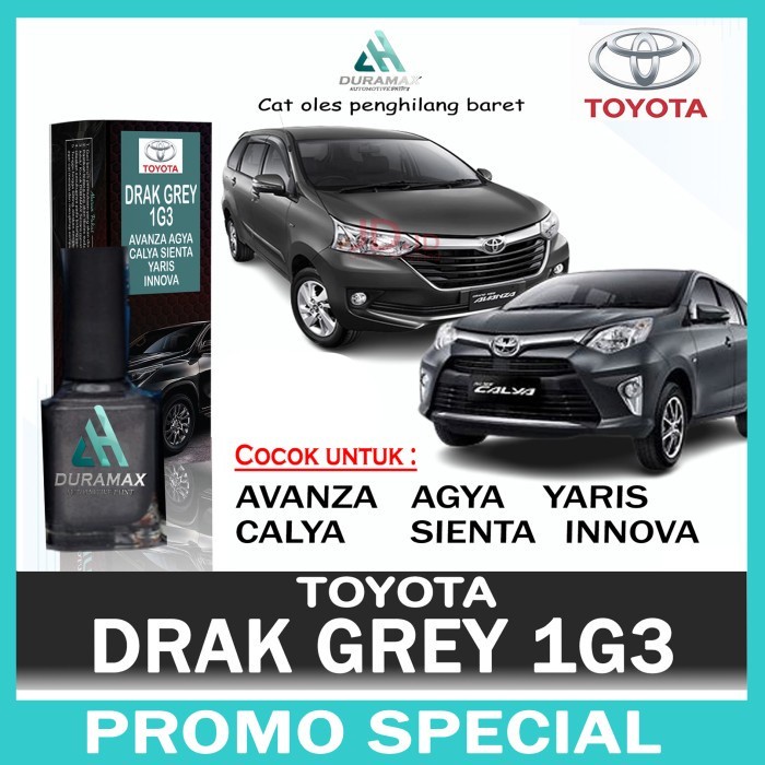 Cat Oles Mobil 1G3 Dark Grey Mica Metalic - Toyota Innova, Avanza, Calya, Agya - AVANZA TERLARIS
