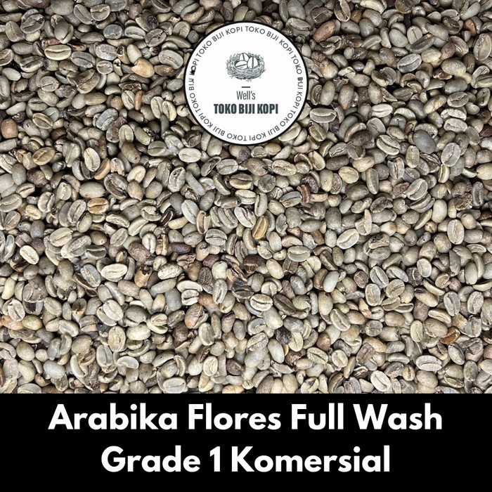 

Green Bean Kopi Arabika Flores Bajawa Full Wash Grade 1 Komersial - 1 Kg