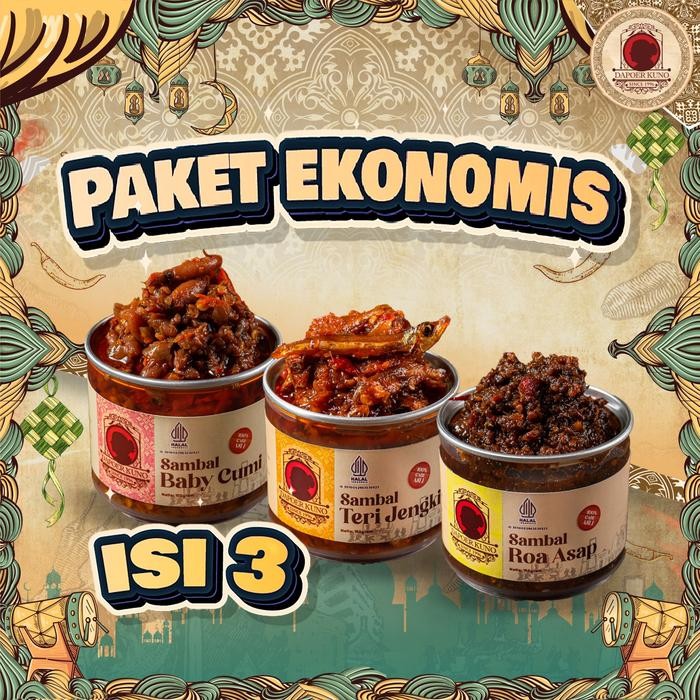 

Paket Sambal - Ekonomis isi 3 DAPOER KUNO