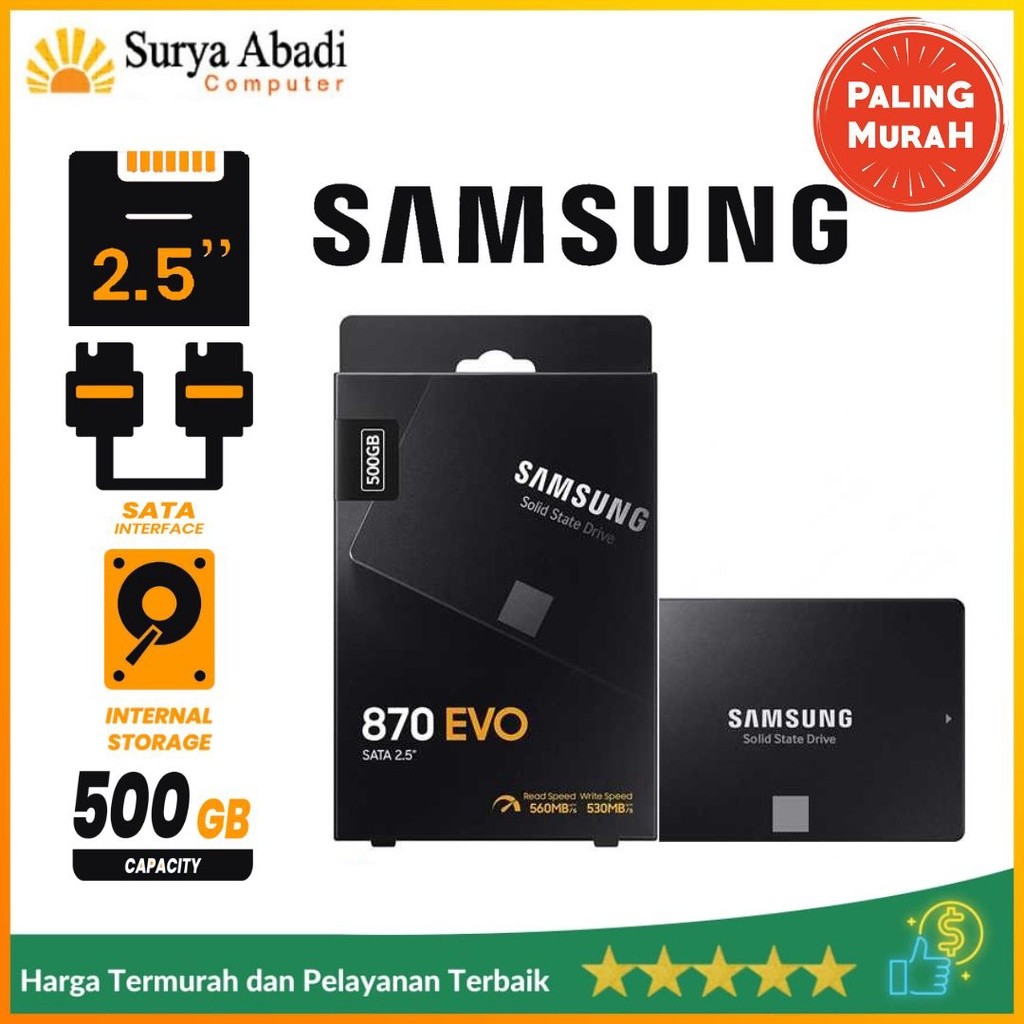 SAMSUNG SSD 870 EVO 500GB 2.5" SATA 870 EVO SSD | Ssd Samsung 500gb