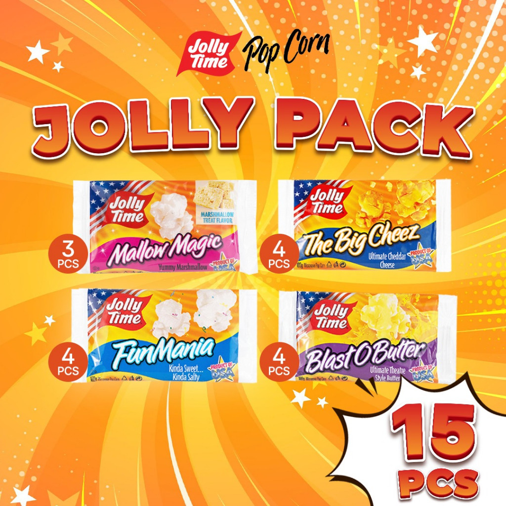 

Jolly Time Popcorn- Paket Jolly Pack (15 pcs) -Live