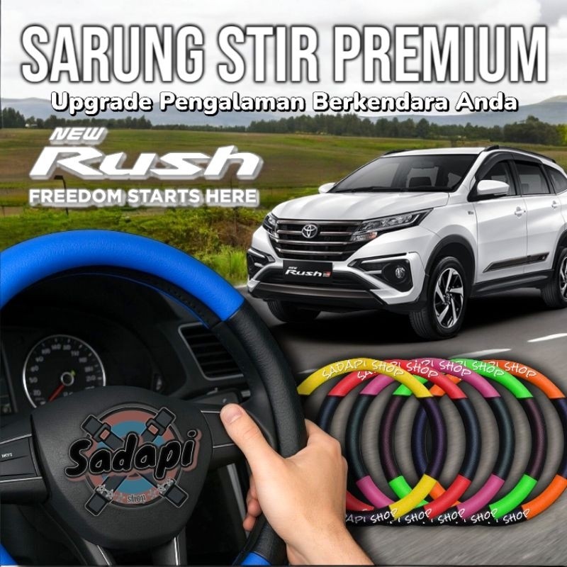 Sarung Stir Mobil Toyota Rush, Cover Stir Mobil