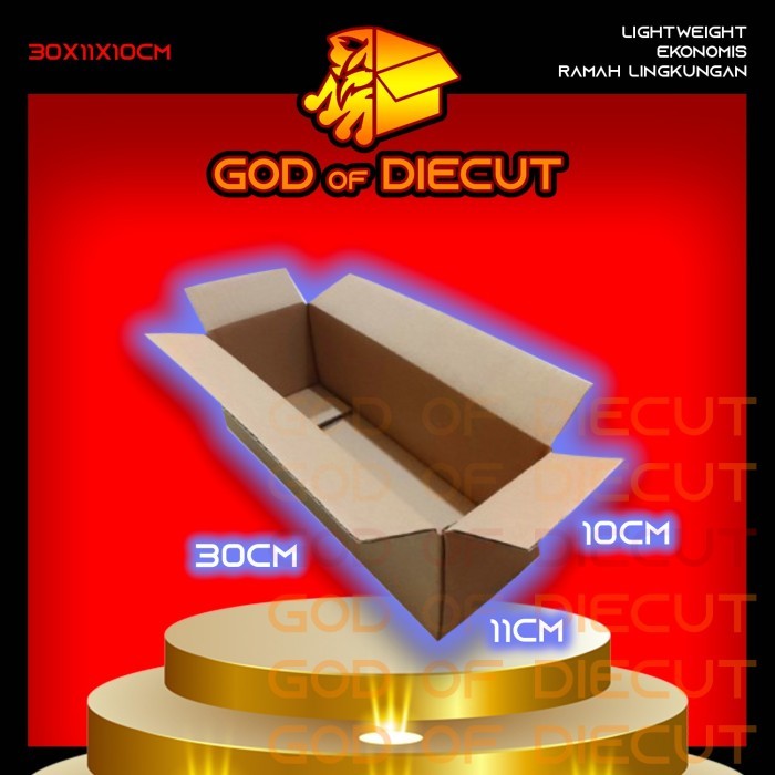 

30x11x10 cm kardus box kotak karton packing barang polos baru