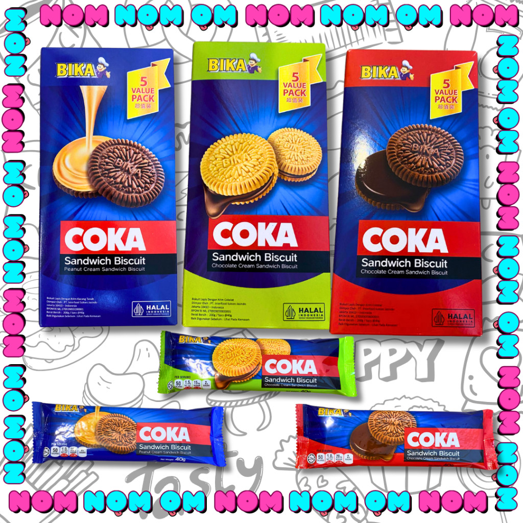 

pekanbaru /BIKA Coka Choco Cream & Peanut Cream [200g] isi 5 pcs