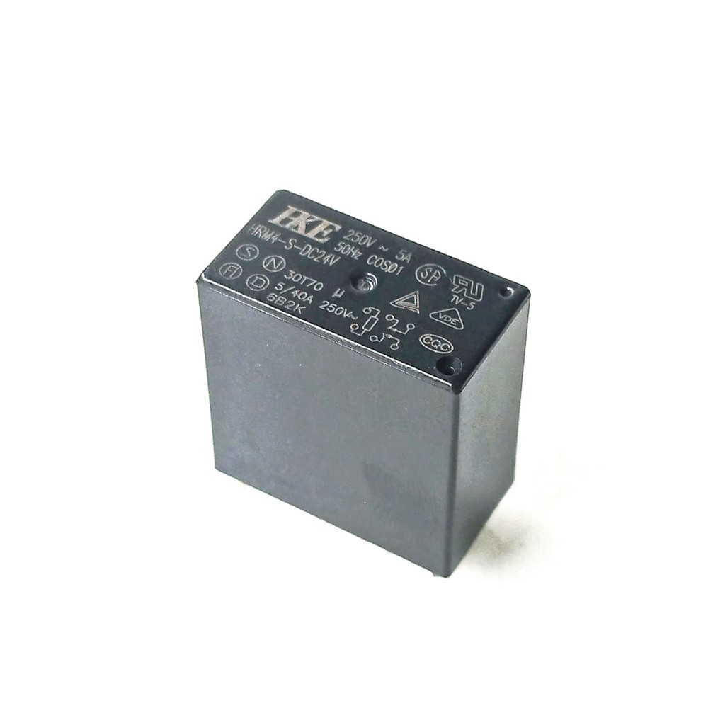 Relay 24v HKE 6Pin 6 Pin Kaki 24VDC 24volt 24 Volt 5A Besar