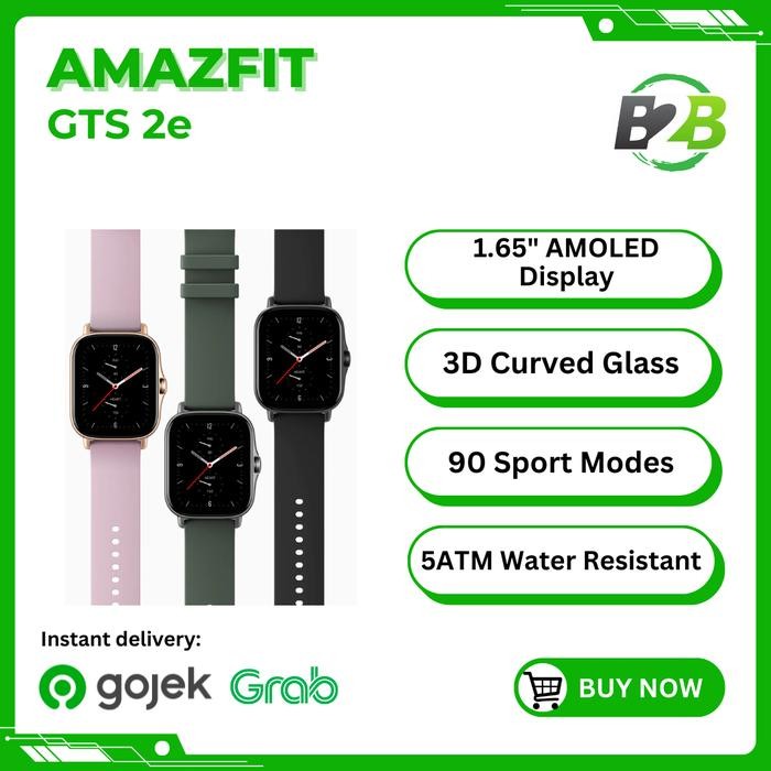 (SECOND) Amazfit GTS 2e Smart Watch 1.65 inch AMOLED Display 90 Sport Modes 5ATM Water Resistant - B