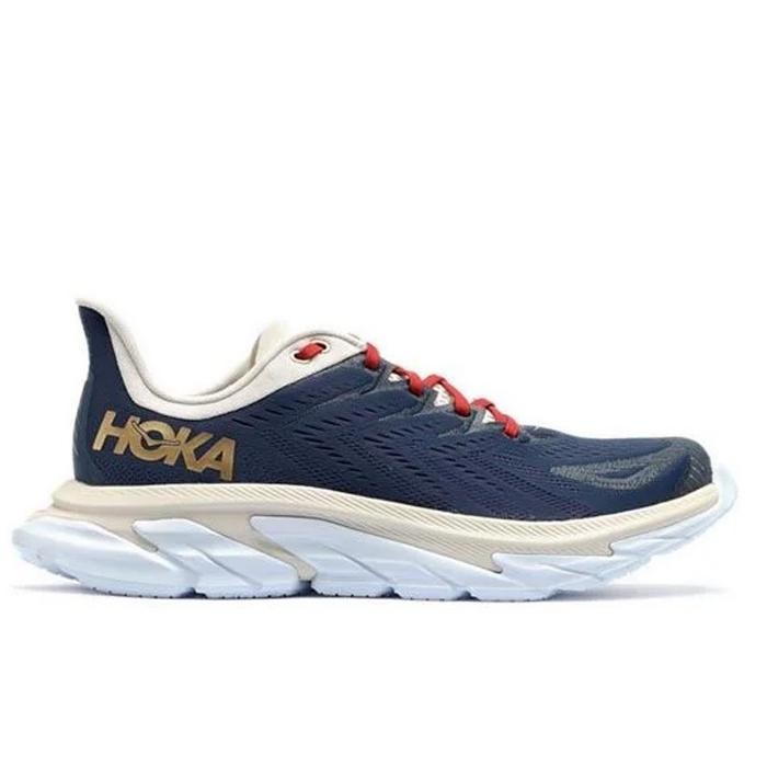 Sepatu Hoka One One Clifton Edge / Vintage Indigo / Running Men's