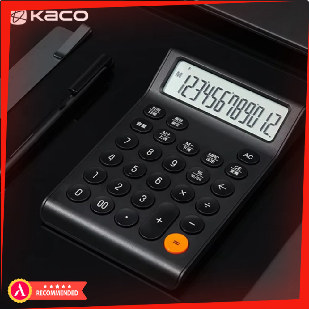 

KACO MATE Calculator Kalkulator 12 Digit Large Screen Battery - K1429
